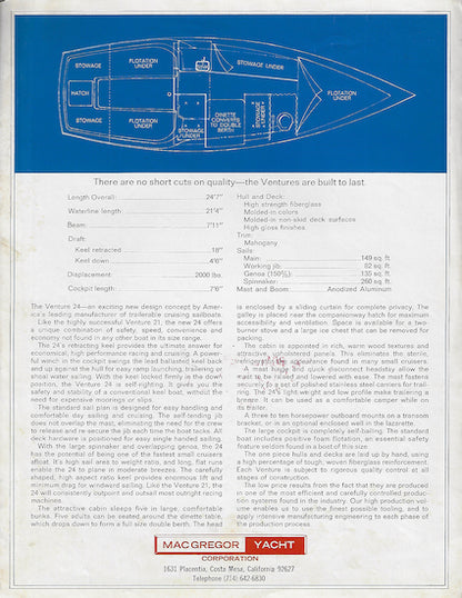 MacGregor Venture 24 Brochure
