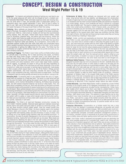 West Wight Potter Brochure