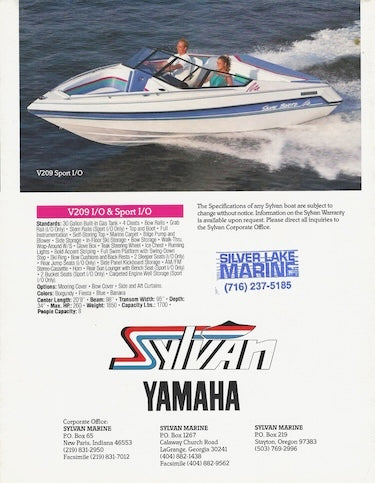 Sylvan 1991 Poster Brochure