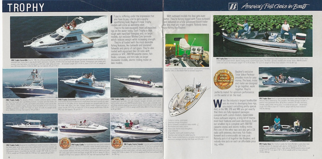 Bayliner 1986 Abbreviated Brochure