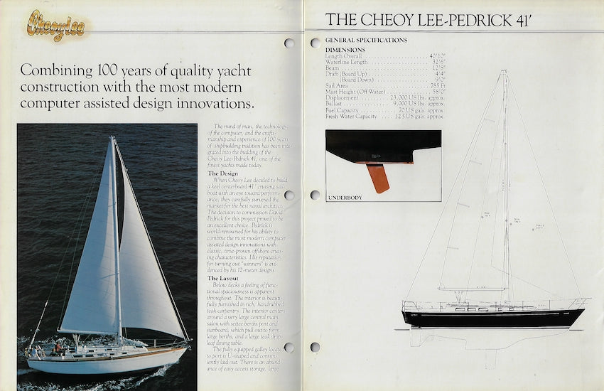 Cheoy Lee 41 Pedrick Brochure