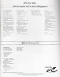 Sea Ray 200 Bow Rider Specification Brochure
