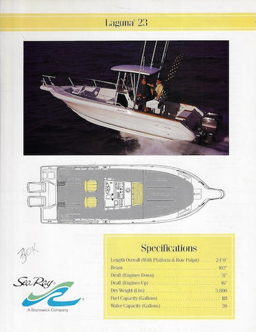 Sea Ray Laguna 23 Specification Brochure