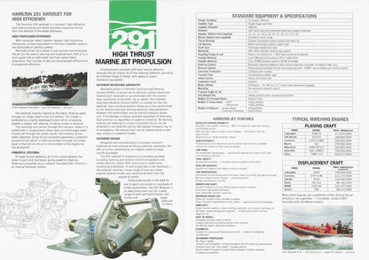 Hamilton 291 Jet Brochure