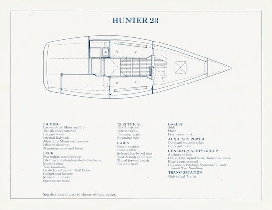 Hunter 23 Digital Brochure