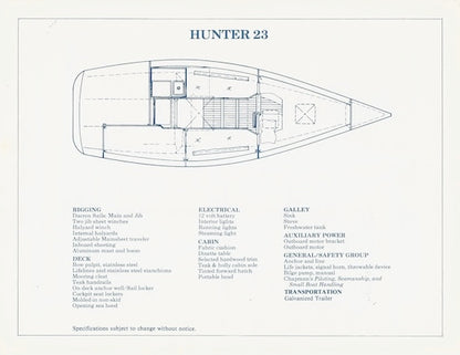 Hunter 23 Digital Brochure
