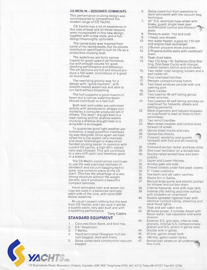 CS 36 Merlin Brochure