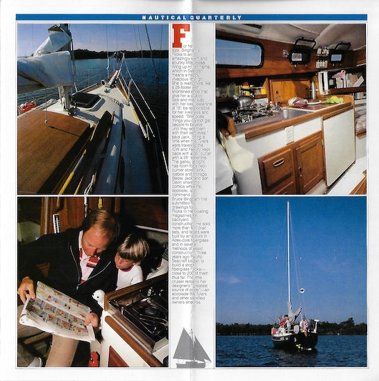 Pacific Seacraft Flicka Nautical Quarterly Magazine Reprint Brochure