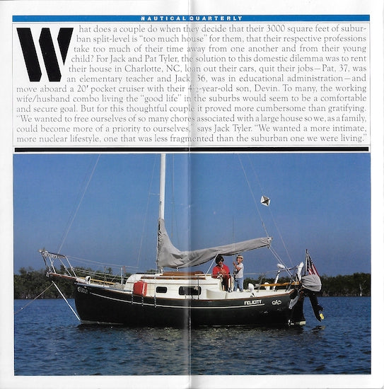Pacific Seacraft Flicka Nautical Quarterly Magazine Reprint Brochure