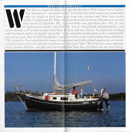 Pacific Seacraft Flicka Nautical Quarterly Magazine Reprint Brochure
