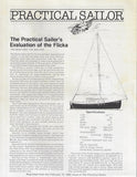 Pacific Seacraft Flicka Practical Sailor Magazine Reprint Brochure