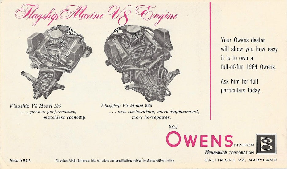 Owens 1964 Flagships Specification Brochure