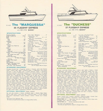 Owens 1962 Flagships Specification Brochure