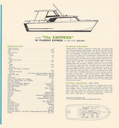 Owens 1962 Flagships Specification Brochure