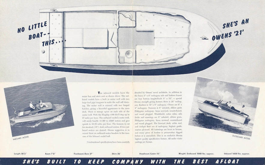 Owens 21 Brochure