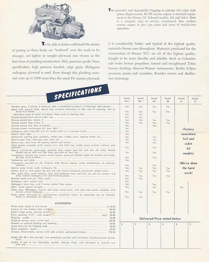 Owens 21 Brochure