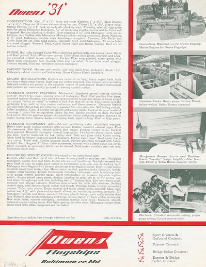 Owens 31 Brochure