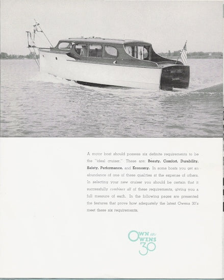 Owens 30 Brochure