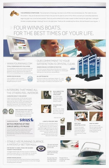 Four Winns 2007 Poster Brochure
