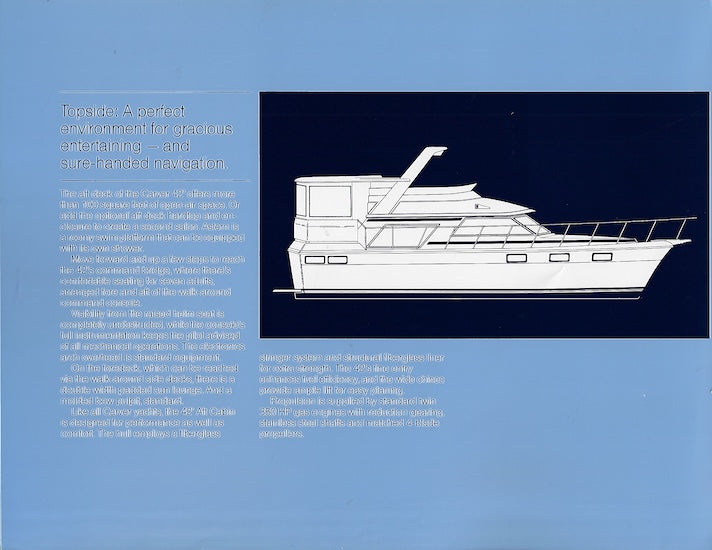 Carver 42 Aft Cabin Motor Yacht Preview Brochure
