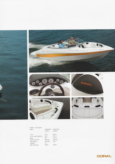 Doral 2007 Sport Boats Brochure