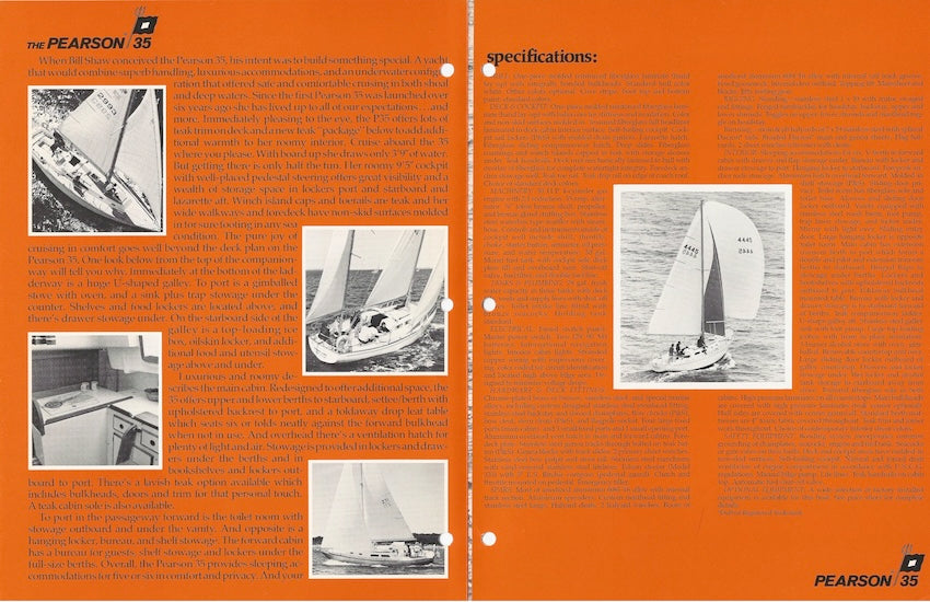 Pearson 35 Brochure