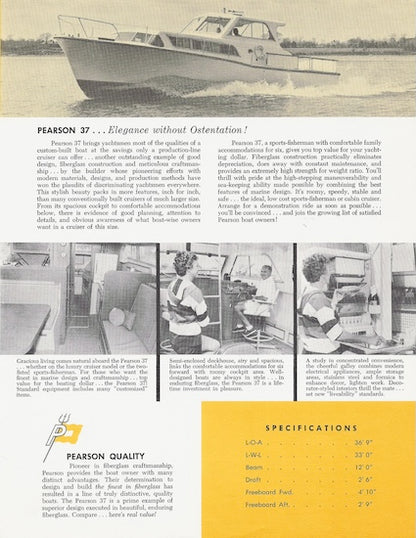 Pearson 37 Convertible Digital Brochure