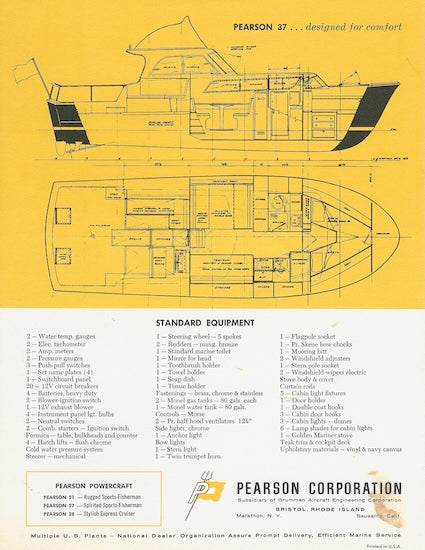 Pearson 37 Convertible Digital Brochure