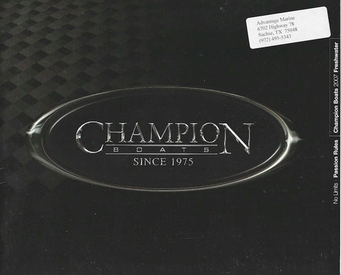 Champion 2007 Freshwater Brochure