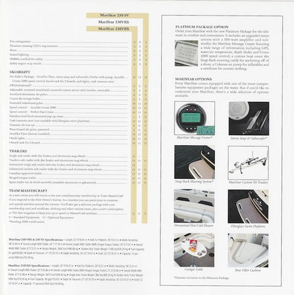Mastercraft 2000 MariStar Brochure