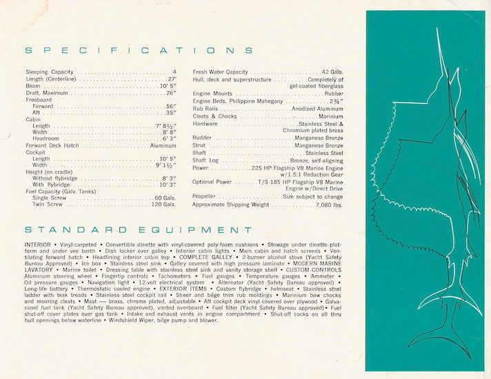 Owens Concorde 27 Sport Fisherman Brochure