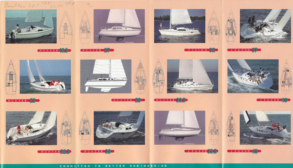 Hunter 1989 Brochure