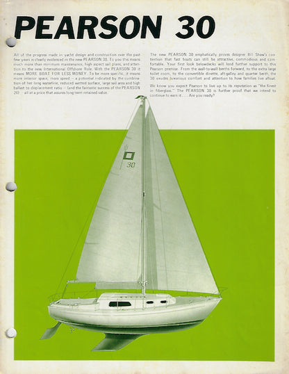 Pearson 30 Brochure