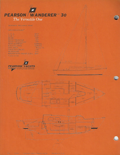 Pearson Wanderer 30 Brochure