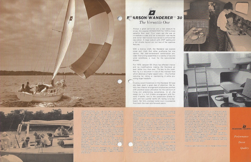 Pearson Wanderer 30 Brochure
