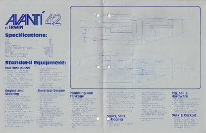 Irwin Avanti 42 Specification Brochure