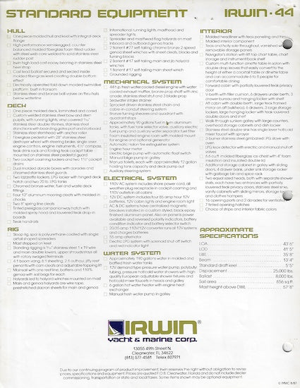 Irwin 44 Brochure