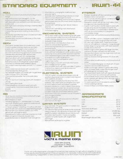 Irwin 44 Brochure