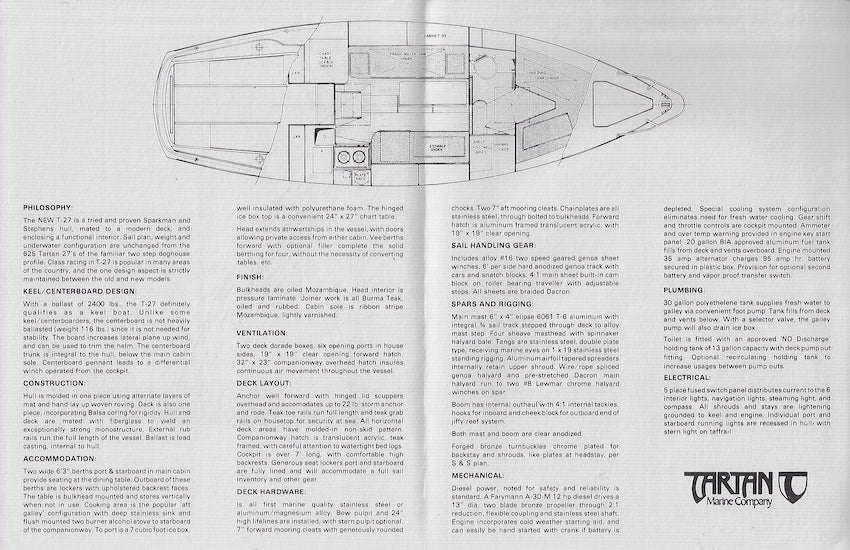 Tartan 27 Mark II Brochure