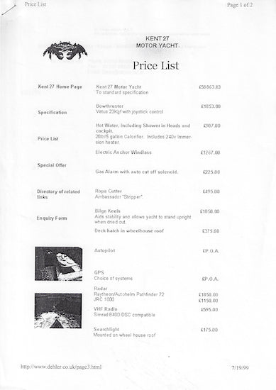 Cory Kent 27 Brochure