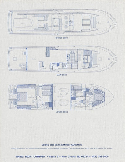 Viking 72 Motor Yacht Specification Brochure