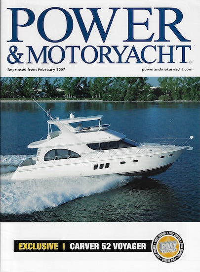 Carver Voyager 52 Power & Motoryacht Magazine Reprint Brochure
