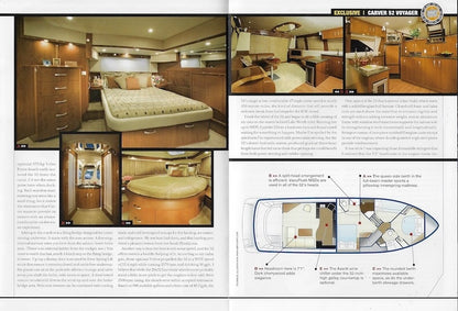 Carver Voyager 52 Power & Motoryacht Magazine Reprint Brochure