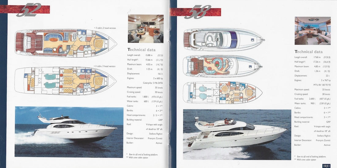 Azimut 1998 / 1999 Brochure