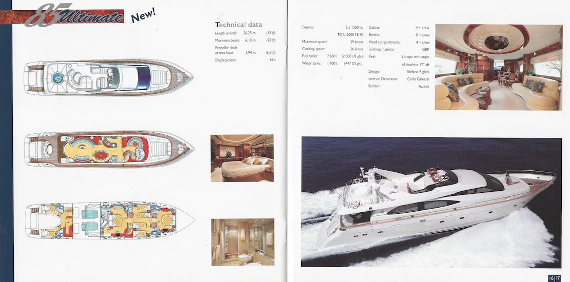 Azimut 1998 / 1999 Brochure