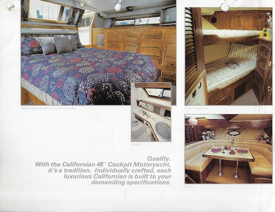 Californian 48 Cockpit Motor Yacht Brochure