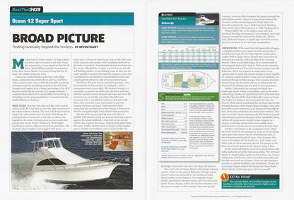 Ocean 42 Super Sport Boating Magazine Reprint Brochure
