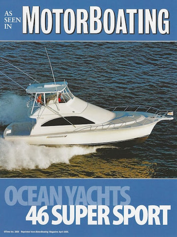 Ocean 46 Super Sport Motorboating Magazine Reprint Brochure