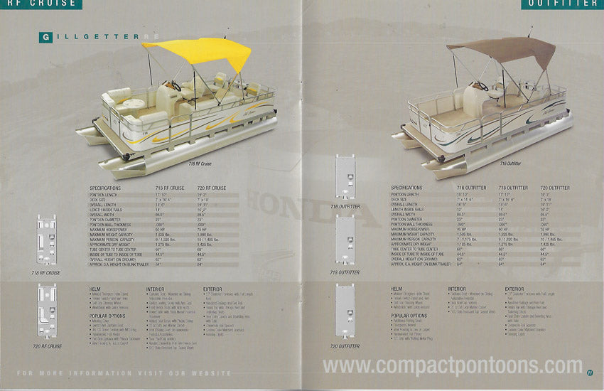 Apex 2008 Qwest & Gill Getter Pontoon Brochure