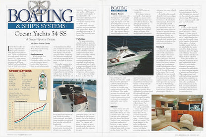 Ocean 54 Super Sport Marlin Magazine Reprint Brochure